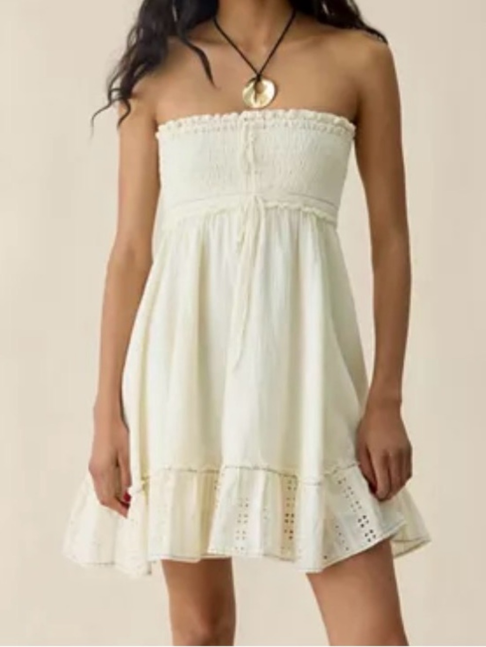 Urban Outfitters Vestido Washed Ashore Babydoll Dress